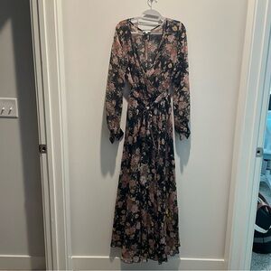 Floral Long Sleeve Maxi Dress